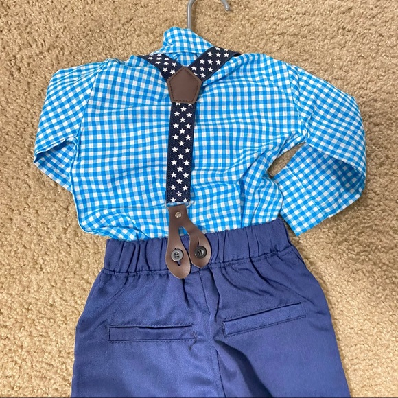 NWT Toddler Boy Suspenders Outfit - Picture 5 of 5